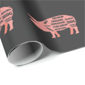 BBQダイアグラムフィリピン豚肉切断肉 ラッピングペーパー (ロールコーナー)