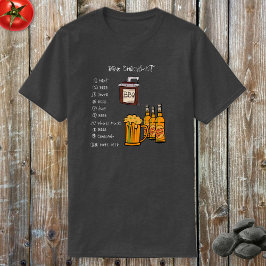 BBQチェックリスト(前面) Tシャツ