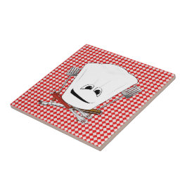 BBQツール付きChef Hat付きピクニックテーブル タイル