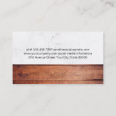 BBQナイフ |木製大理石 名刺 (裏面)