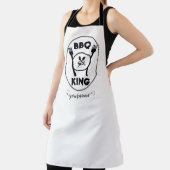 BBQネームベーキングのキングとクイーン エプロン (インサイチュ)