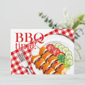 BBQバックヤードクックアウトサマーパーティー 招待状 (スタンド正面)