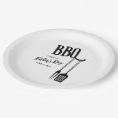 BBQバックヤードパーティー ペーパープレート (アングル)