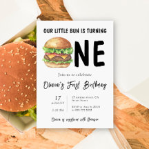 BBQバーガー 初誕生日パーティー