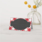 BBQバースデーパーティーの緊張/折り畳みフードラベル&お知らせ プレイスカード (正面)