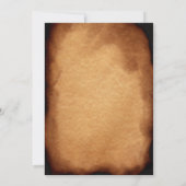 BBQバースデーパーティーヴィンテージオールド紙ピグロースト 招待状 (裏面)