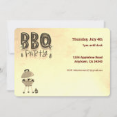 BBQバーベキューパーティーカスタマイズ可能サマー招待状 招待状 (正面)