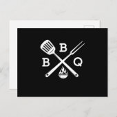BBQバーベキューパーティーザグリルタイム ポストカード (正面/裏面)