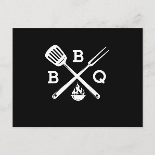 BBQバーベキューパーティーザグリルタイム ポストカード (正面)