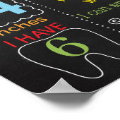 BBQバーベキューピクニック屋外誕生日シャルボード ポスター (角)