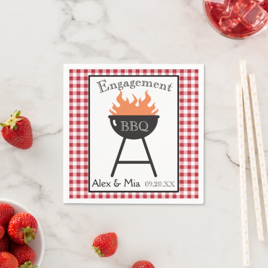 BBQパーソナライズされたペーパーナプキン スタンダードカクテルナプキン (インサイチュ)