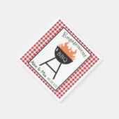 BBQパーソナライズされたペーパーナプキン スタンダードカクテルナプキン (角)