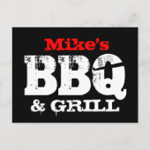 BBQパーティの招待状はがき | カスタマイズ インビテーションポストカード (正面)