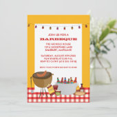 BBQパーティの招待状 招待状 (スタンド正面)