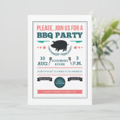 BBQパーティの招待状 招待状 (スタンド正面)