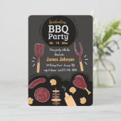 BBQパーティの招待状 招待状 (スタンド正面)