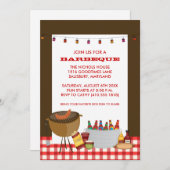 BBQパーティの招待状 招待状 (正面/裏面)