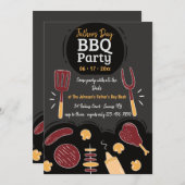 BBQパーティの招待状 招待状 (正面/裏面)