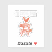 Bbqパーティーおもしろいスモーカーシェフのコスチューム シール (シート)