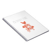 Bbqパーティーおもしろいスモーカーシェフのコスチューム ノートブック (右側)