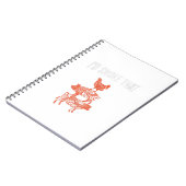 Bbqパーティーおもしろいスモーカーシェフのコスチューム ノートブック (左側)