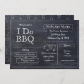 BBQパーティーのご招待 招待状 (正面/裏面)