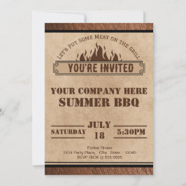 BBQパーティーのご案内 夏の焼肉パーティー 持ち寄り 招待状