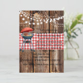 BBQパーティーのエンゲージメントのお誘い 招待状 (スタンド正面)