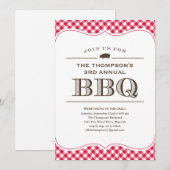 BBQパーティーの招待状 招待状 (正面/裏面)