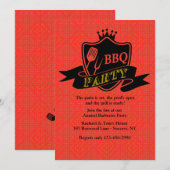 BBQパーティーの招待状 招待状 (正面/裏面)