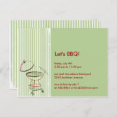BBQパーティーはがき インビテーションポストカード (正面/裏面)