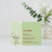 BBQパーティーはがき インビテーションポストカード (スタンド正面)