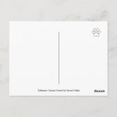 BBQパーティーダルマティア花Hollyhock Cartoon Pos ポストカード (裏面)