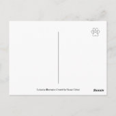 BBQパーティーラブラドールHollyhock花 ポストカード (裏面)