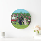 BBQパーティーラボin the Azalea Garden ラージ壁時計 (ホーム)