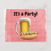 BBQパーティー招待状オンジンガム シーズンポストカード (正面)