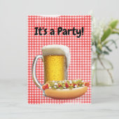 BBQパーティー招待状オンジンガム 招待状 (スタンド正面)