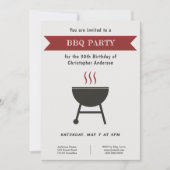 BBQパーティー誕生日招待状 招待状 (正面)