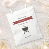 BBQパーティー誕生日 フェイバーバッグ (クリップ留めされた状態)