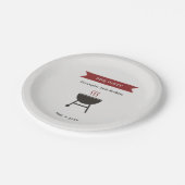 BBQパーティー誕生日 ペーパープレート (アングル)