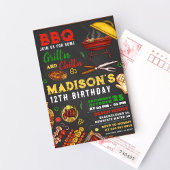 BBQパーティー＆チルタイム  編集可能な招待状 招待状