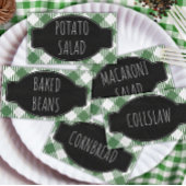 BBQパーティー 折り畳み/テント式 食品ラベル プレイスカード