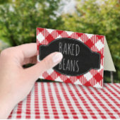 BBQパーティー 折り畳み/テント式 食品ラベル プレイスカード