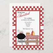 BBQパーティー 招待状 (正面/裏面)