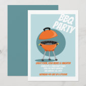 BBQパーティー 招待状 (正面/裏面)