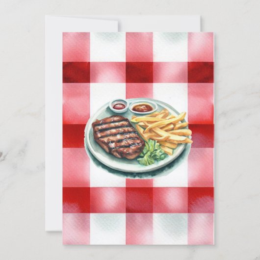 BBQパーティー 招待状 (裏面)