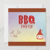BBQパーティー 招待状 (正面)