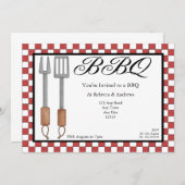 BBQパーティー 招待状 (正面/裏面)