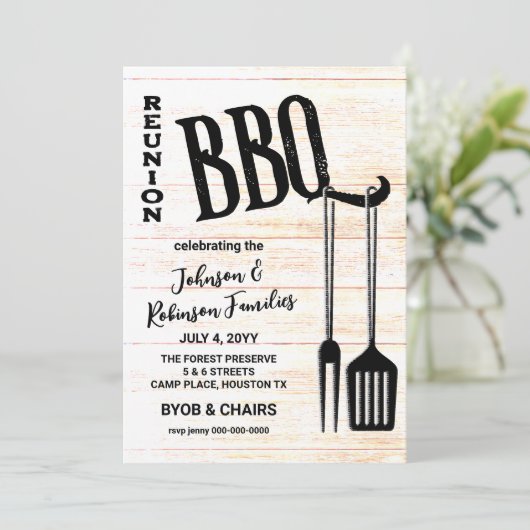 BBQパーティー 招待状 (スタンド正面)