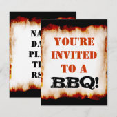 BBQパーティー！招待状 招待状 (正面/裏面)